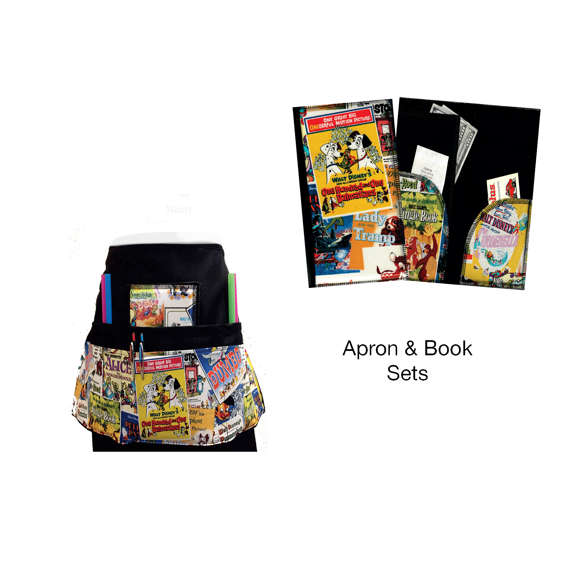 Disney Poster Book & Apron Set Disney Poster Book & Apron Set