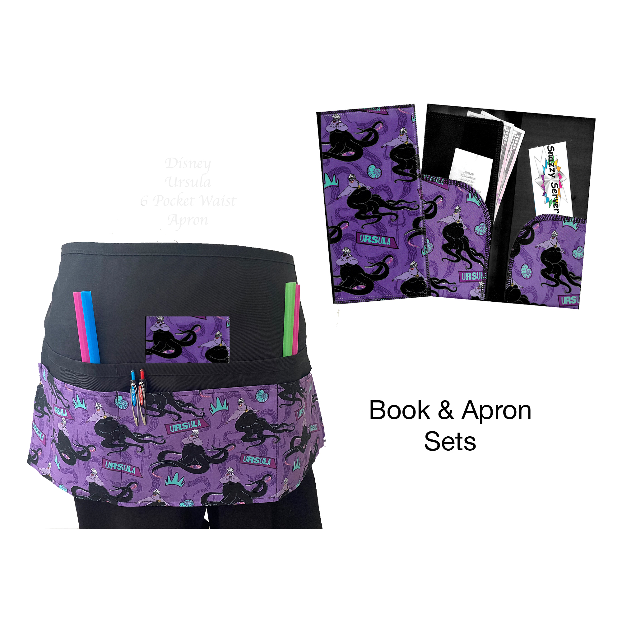 Disney Ursula Book & Apron Set Disney Ursula Book & Apron Set