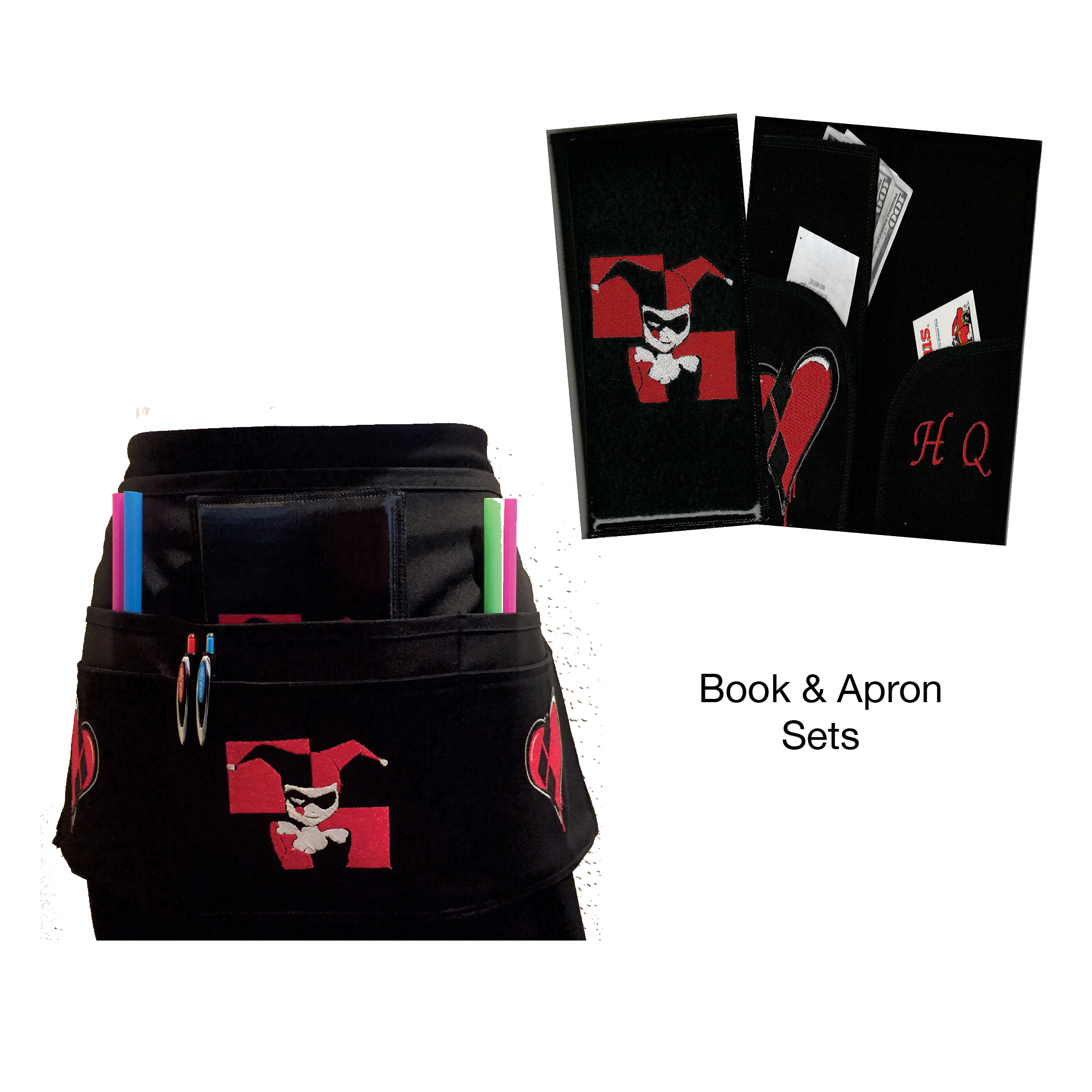 Harley Quinn Book & Apron Set Harley Quinn Book & Apron Set
