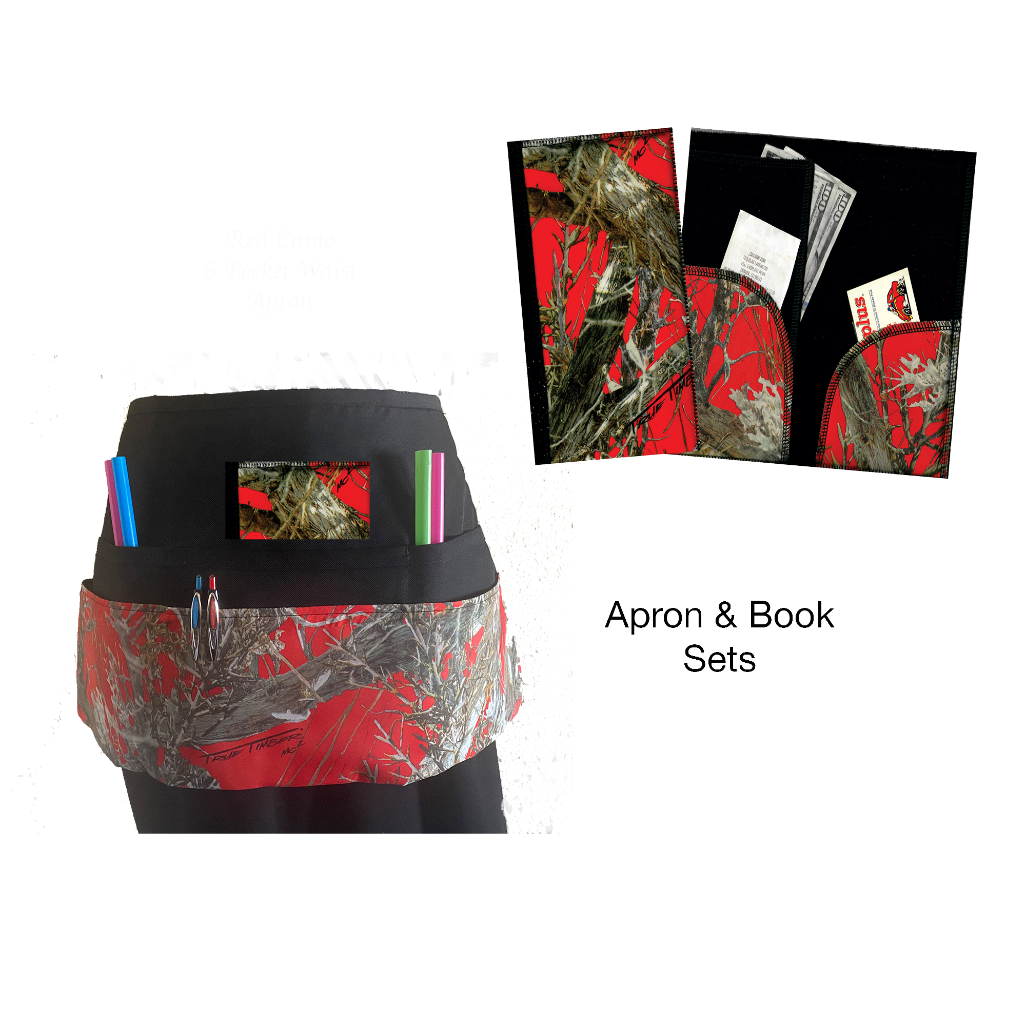 Camo Red Book & Apron Set Camo Red Book & Apron Set