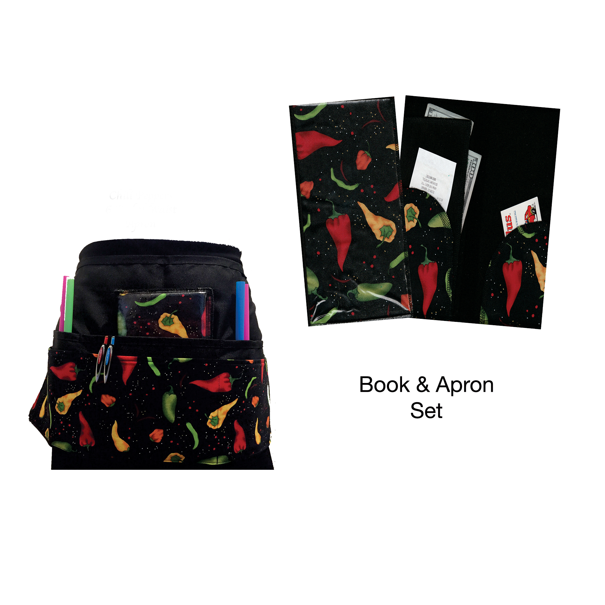 Chili Peppers Book & Apron Set Chili Peppers Book & Apron Set