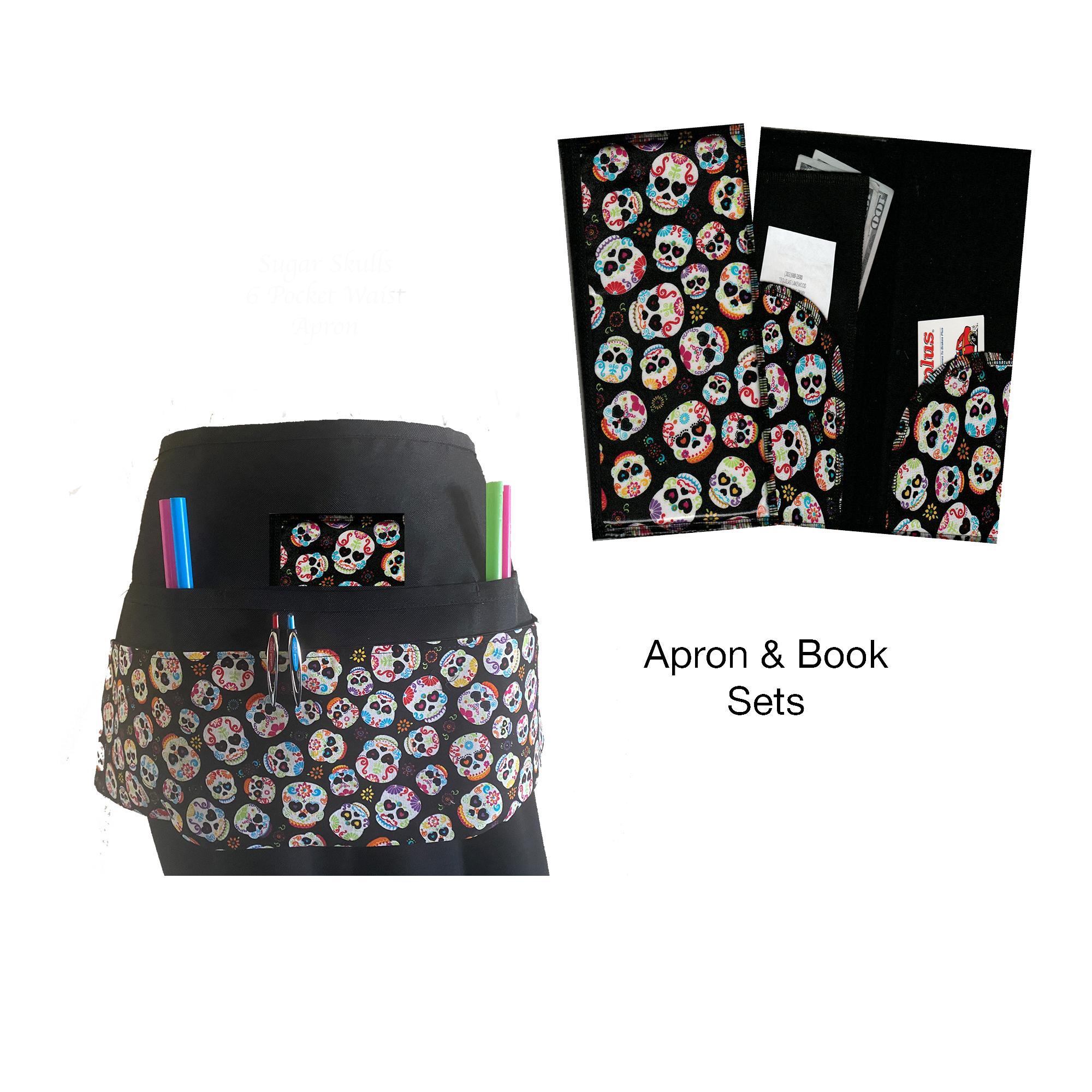 Sugar Skulls Book & Apron Set Sugar Skulls Book & Apron Set