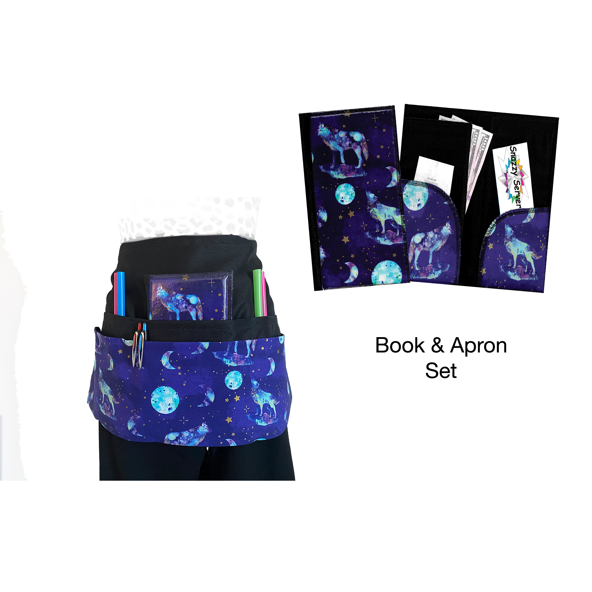 Wolves in Moonlight Book & Apron Set Wolves in Moonlight Book & Apron Set