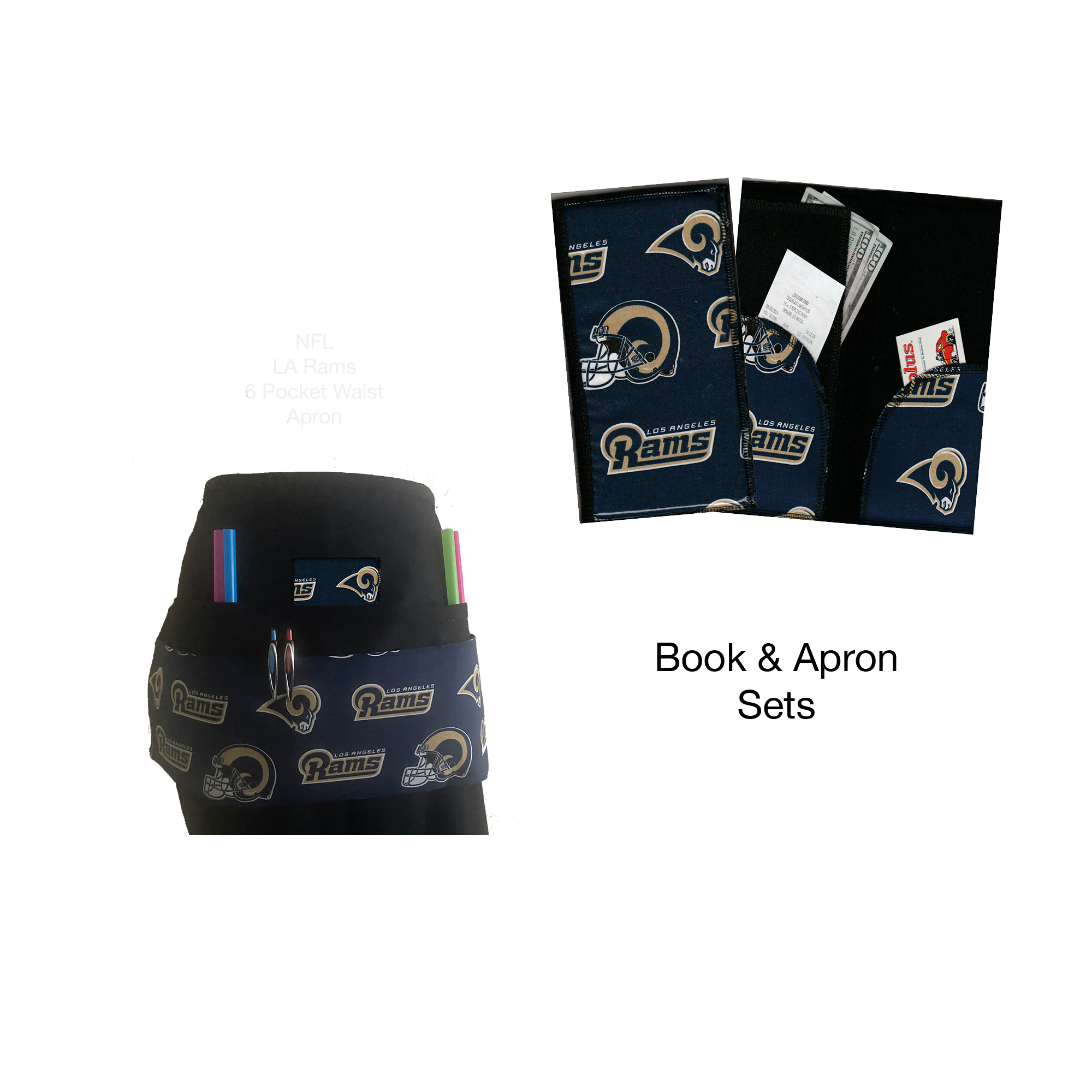 NFL LA Rams Book & Apron Set NFL LA Rams Book & Apron Set