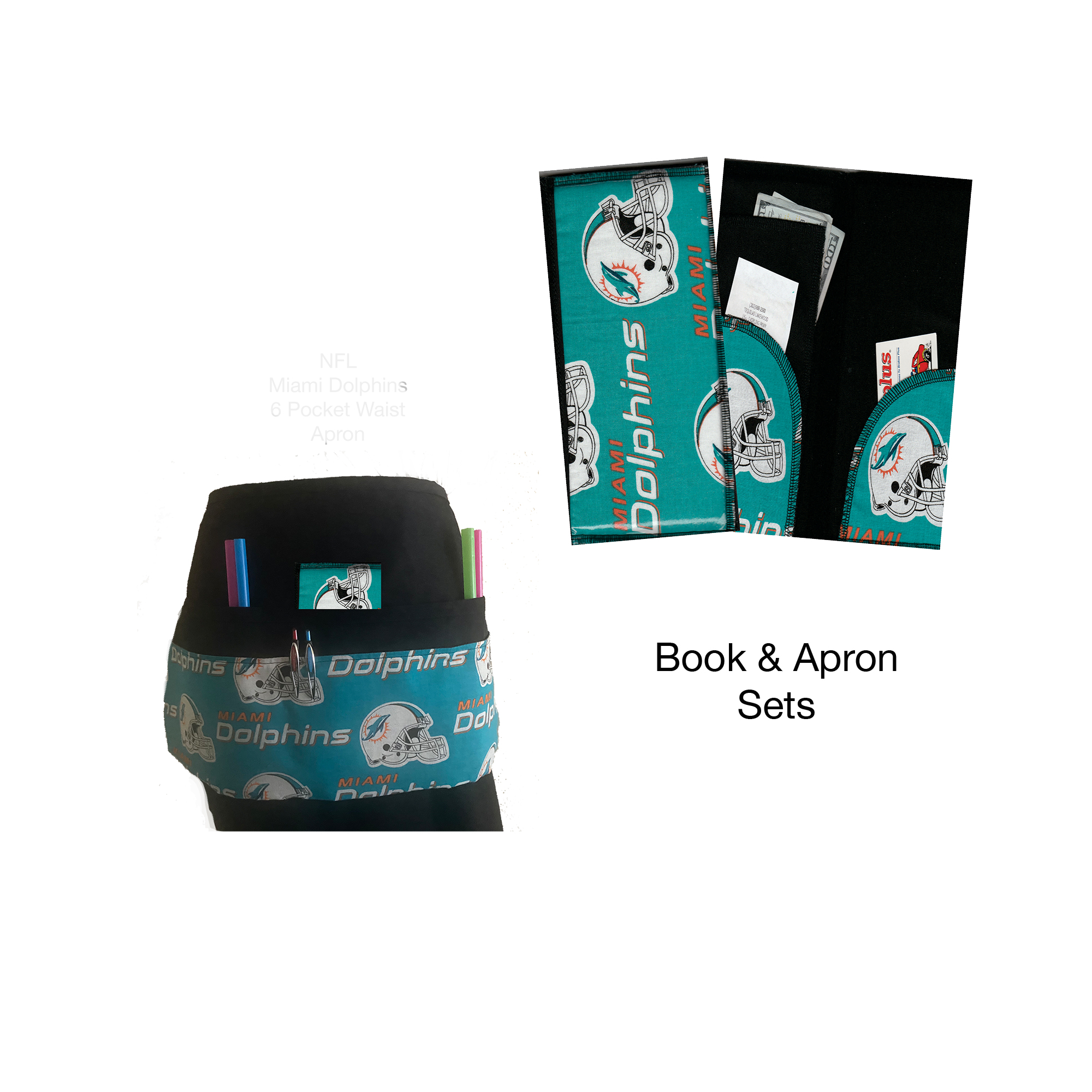 NFL Miami Dolphins Book & Apron Set