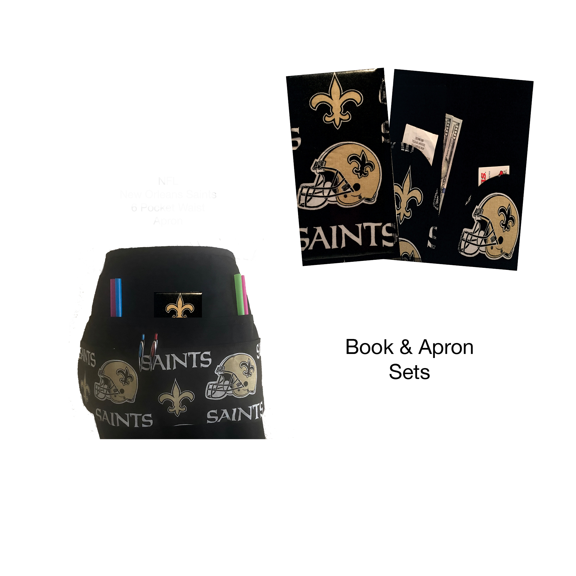 NFL New Orleans Saints Book & Apron Set