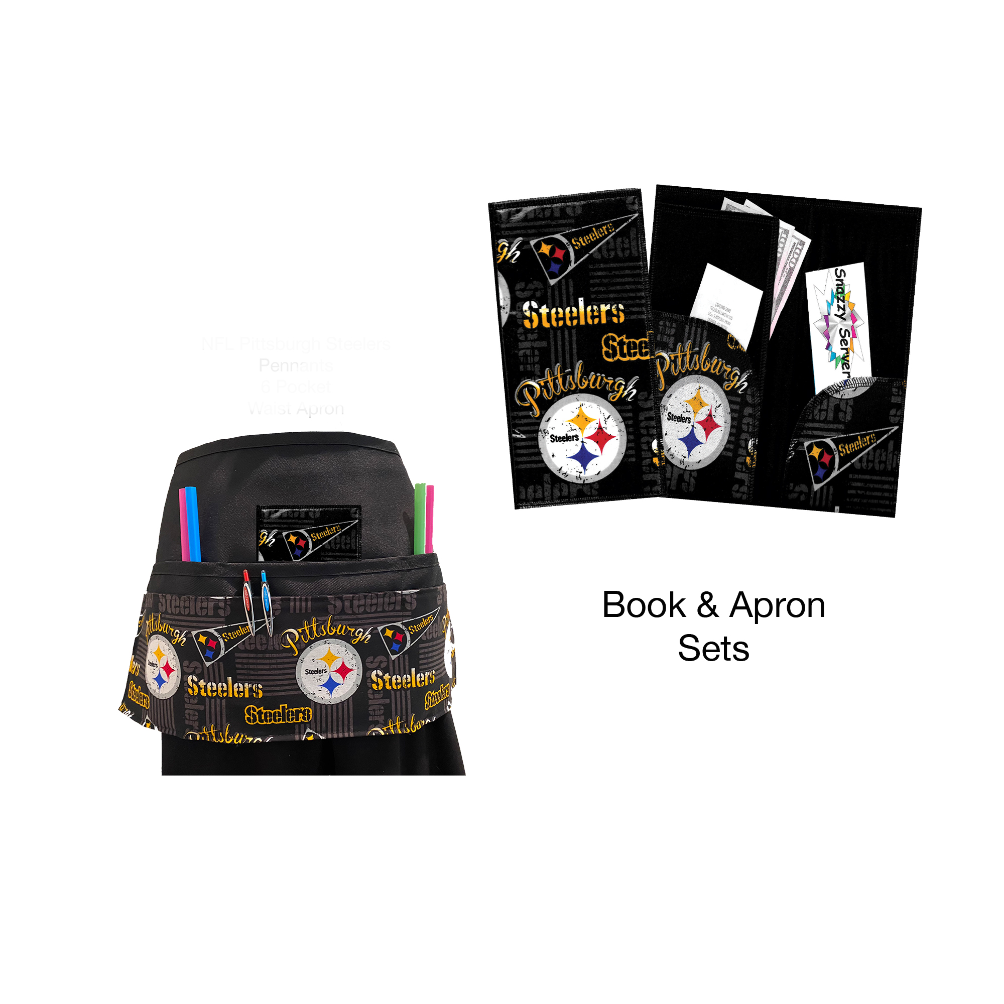 NFL Pittsburgh Pennant Book & Apron Set NFL Pittsburgh Pennant Book & Apron Set