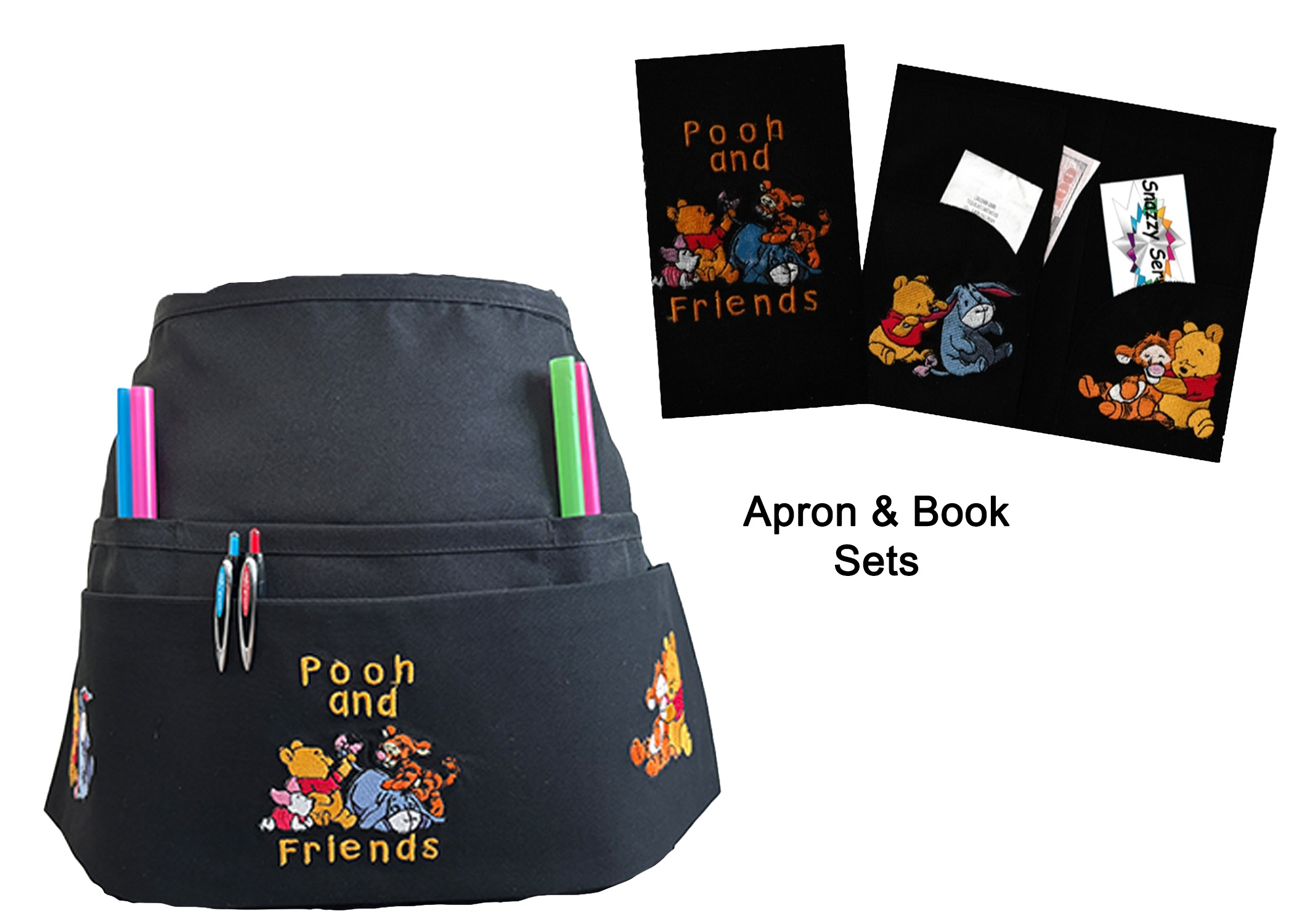 Disney Pooh Babies & Friends Embroidery Book & Apron Set Disney Pooh Babies & Friends Embroidery Book & Apron Set