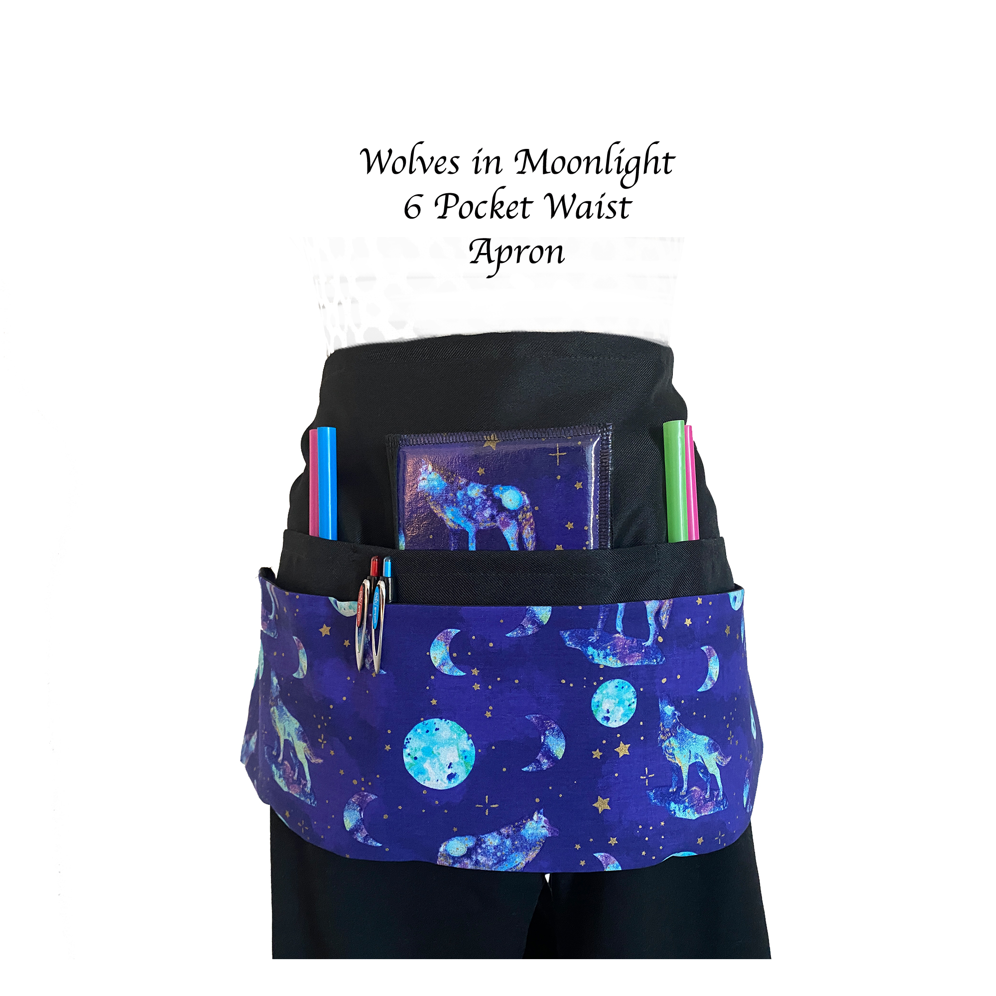 Wolves in Moonlight Apron Wolves in Moonlight Apron
