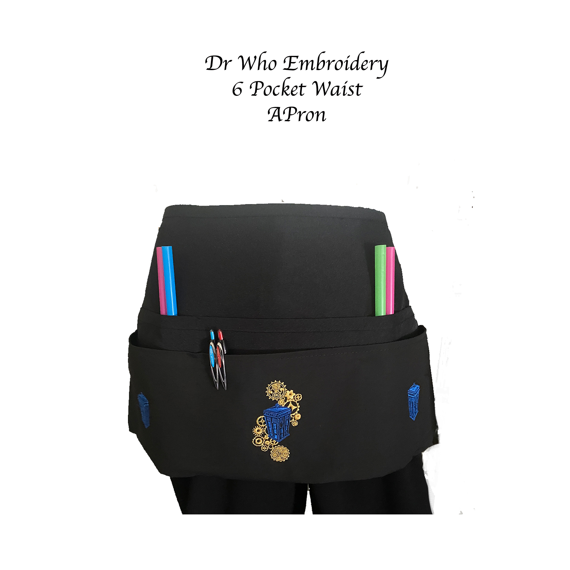 Dr Who Embroidery Apron Dr Who Embroidery Apron
