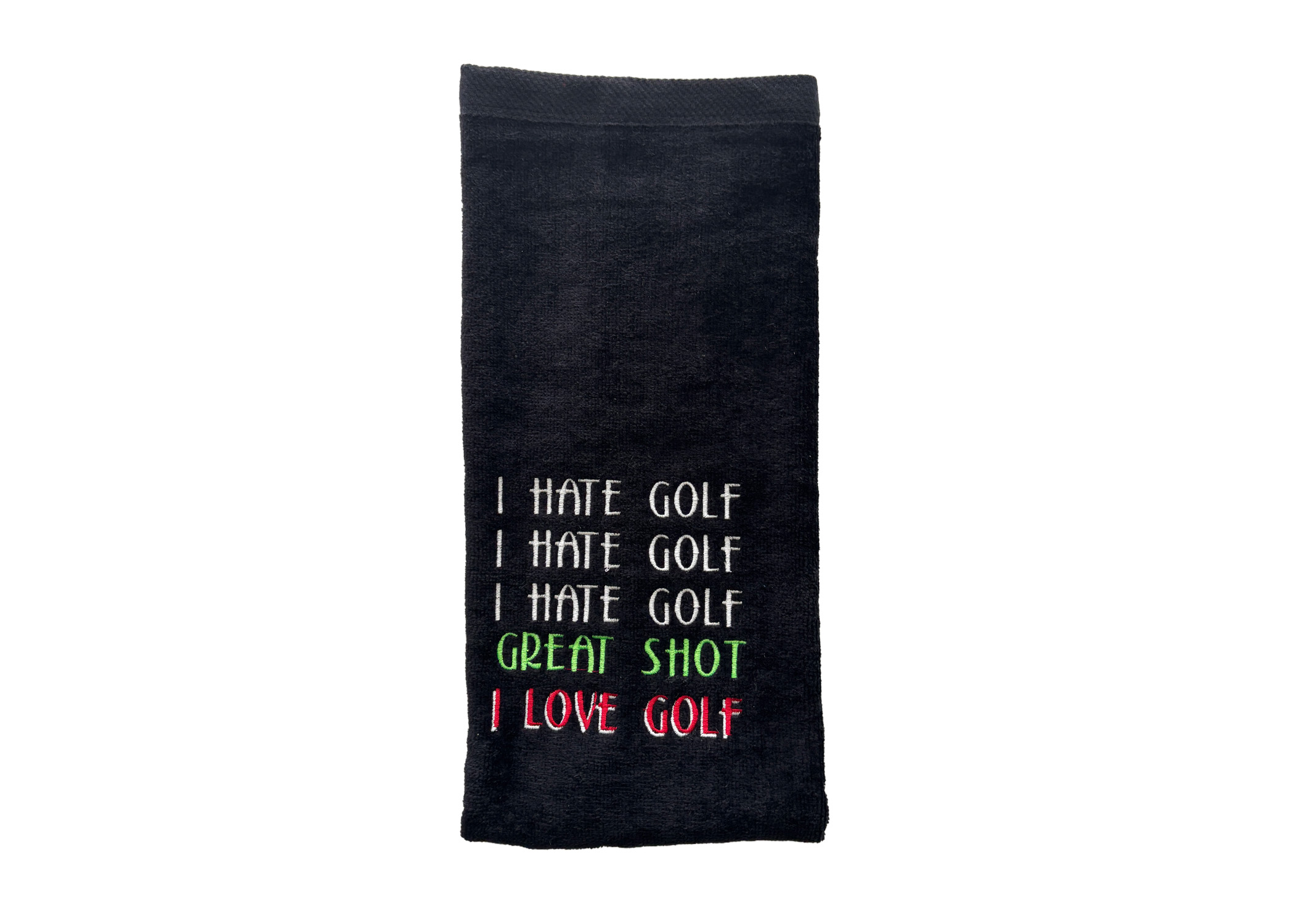 I Hate/Love Golf Golf Towel I Hate/Love Golf Golf Towel
