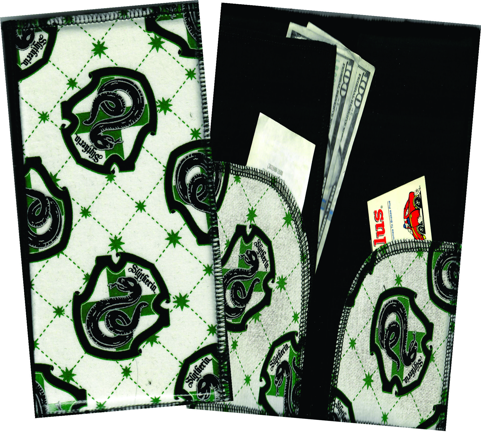 Server Wallet / Book  Harry Potter Slytherin